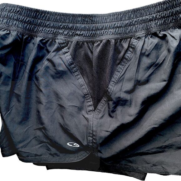 Champion Women’s Running Shorts, Quickdry, Bike Shorts Beneath, Size: XXL Black - Picture 5 of 7